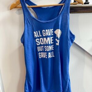 CVG Royal Blue Military Patriotic Racerback Tank Top